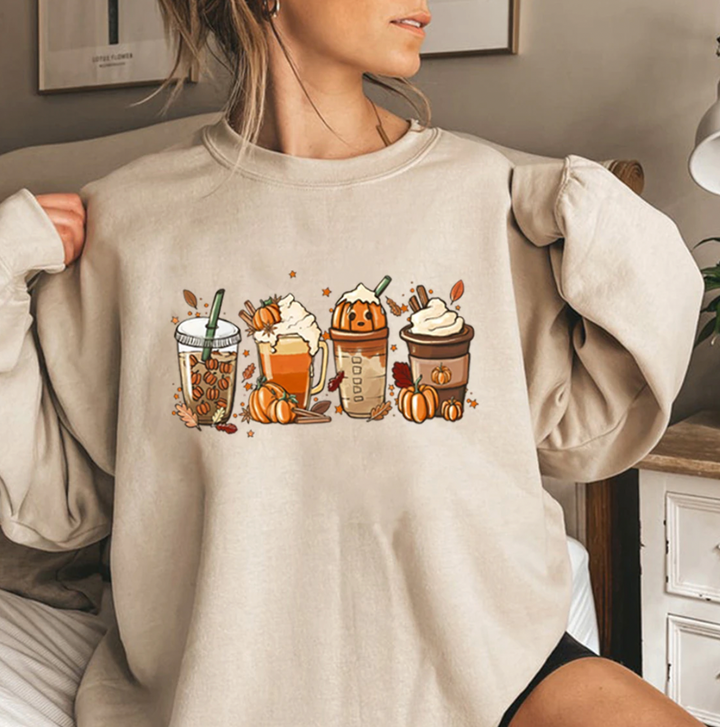 PUMPKIN SPICE -  Stylischer Sweater mit individuellem Design