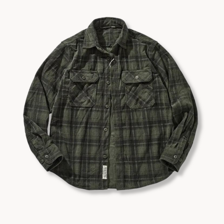 BRUCE CORDUROY FLANNEL HEMD