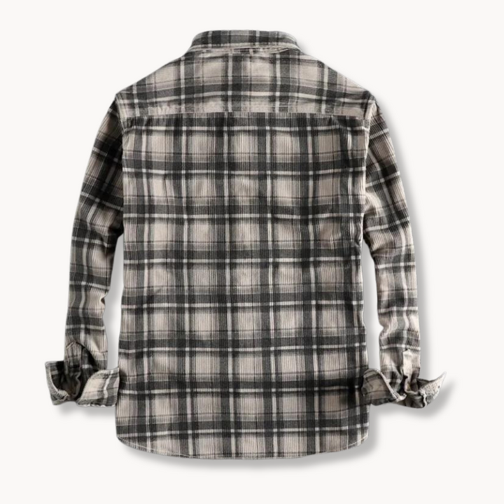 BRUCE CORDUROY FLANNEL HEMD