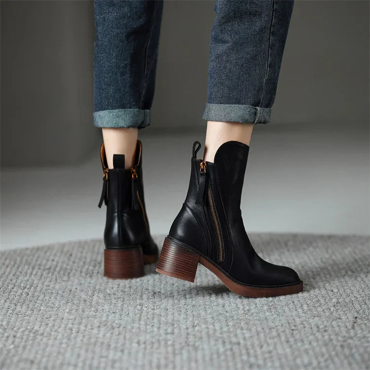 Grazia - Leder Stiefeletten