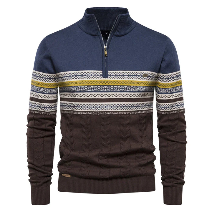 Ace - Hochwertiger Pullover mit Retro-Muster