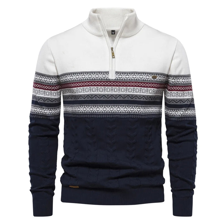 Ace - Hochwertiger Pullover mit Retro-Muster