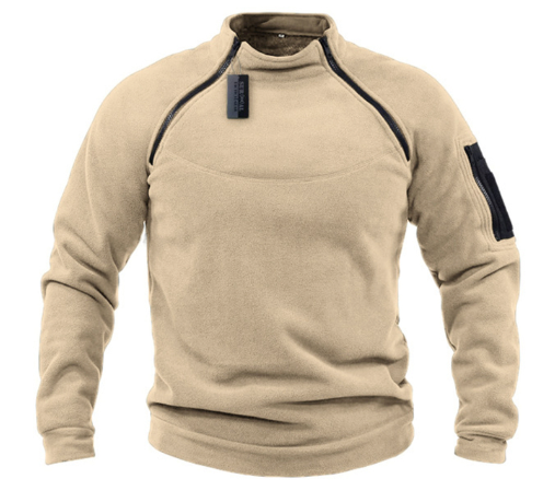 Steph™ | Fleece-Pullover im Militär-Stil