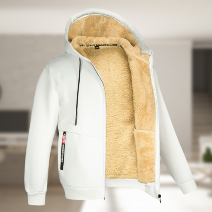 Andrew - Lässige Herren Winterjacke mit Kapuze und Fleece